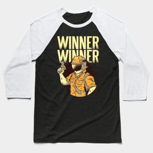 Winner Winner - Chicken Dinner - PUBG Inspired Baseball T-Shirt